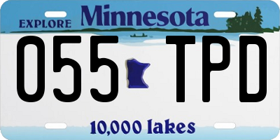 MN license plate 055TPD