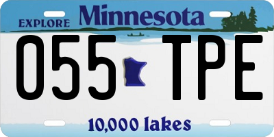MN license plate 055TPE