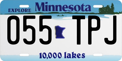MN license plate 055TPJ