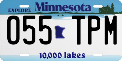 MN license plate 055TPM