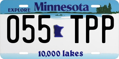 MN license plate 055TPP