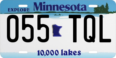 MN license plate 055TQL