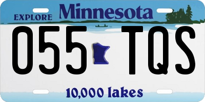 MN license plate 055TQS