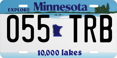 MN license plate 055TRB