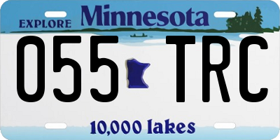 MN license plate 055TRC