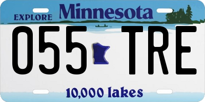 MN license plate 055TRE