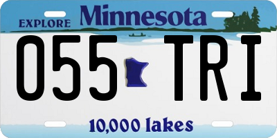 MN license plate 055TRI