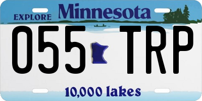 MN license plate 055TRP