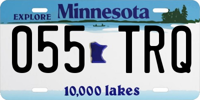 MN license plate 055TRQ