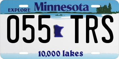 MN license plate 055TRS