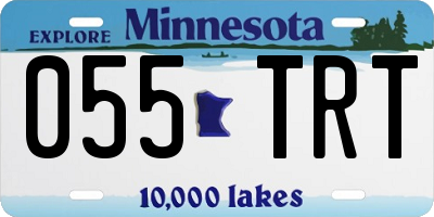 MN license plate 055TRT
