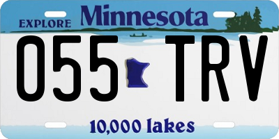 MN license plate 055TRV