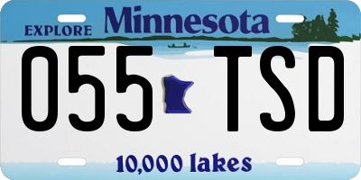MN license plate 055TSD