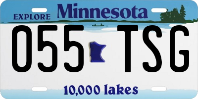 MN license plate 055TSG