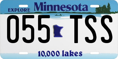 MN license plate 055TSS