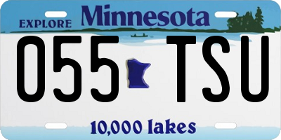 MN license plate 055TSU