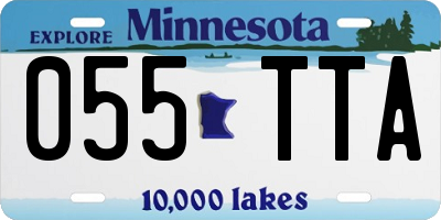 MN license plate 055TTA