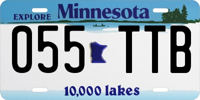 MN license plate 055TTB