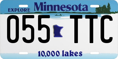 MN license plate 055TTC