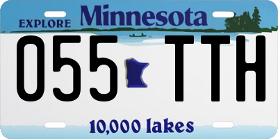 MN license plate 055TTH