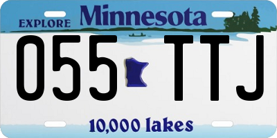 MN license plate 055TTJ