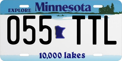 MN license plate 055TTL