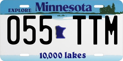 MN license plate 055TTM
