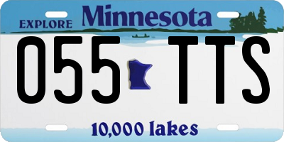 MN license plate 055TTS