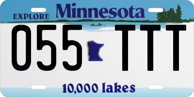 MN license plate 055TTT