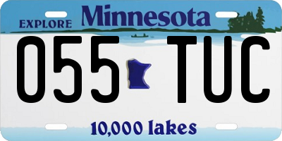 MN license plate 055TUC