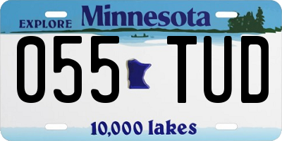 MN license plate 055TUD