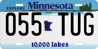 MN license plate 055TUG