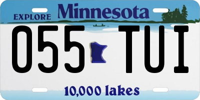 MN license plate 055TUI