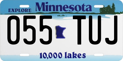 MN license plate 055TUJ