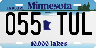 MN license plate 055TUL