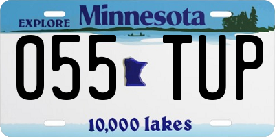 MN license plate 055TUP