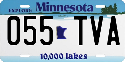 MN license plate 055TVA