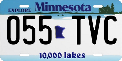 MN license plate 055TVC