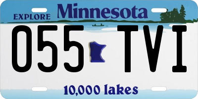 MN license plate 055TVI