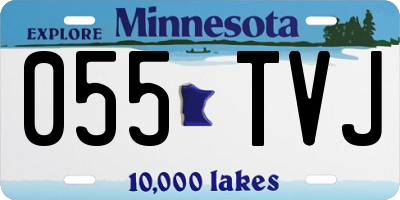 MN license plate 055TVJ