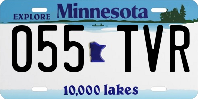 MN license plate 055TVR