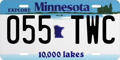 MN license plate 055TWC