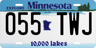 MN license plate 055TWJ
