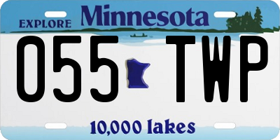 MN license plate 055TWP