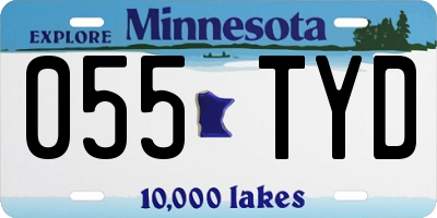 MN license plate 055TYD