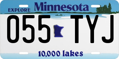 MN license plate 055TYJ