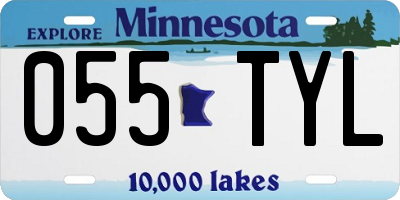 MN license plate 055TYL