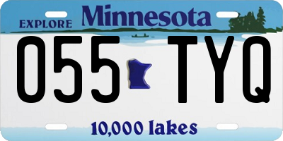 MN license plate 055TYQ