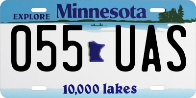 MN license plate 055UAS