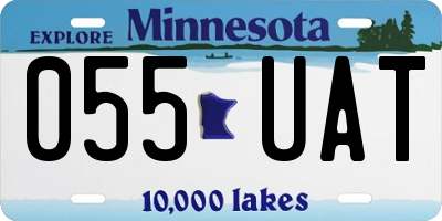 MN license plate 055UAT
